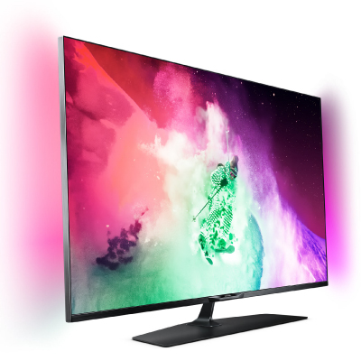 Philips Android™ 3D LED Ambilight TV 55 55PUS7909 12 600Hz 4K UHD 3840x2160 400cd 4xHDMI 3xUSB LAN WiFi 2xDVB-T T2 C S S2, 25W, 4xPass.3D Glasses2