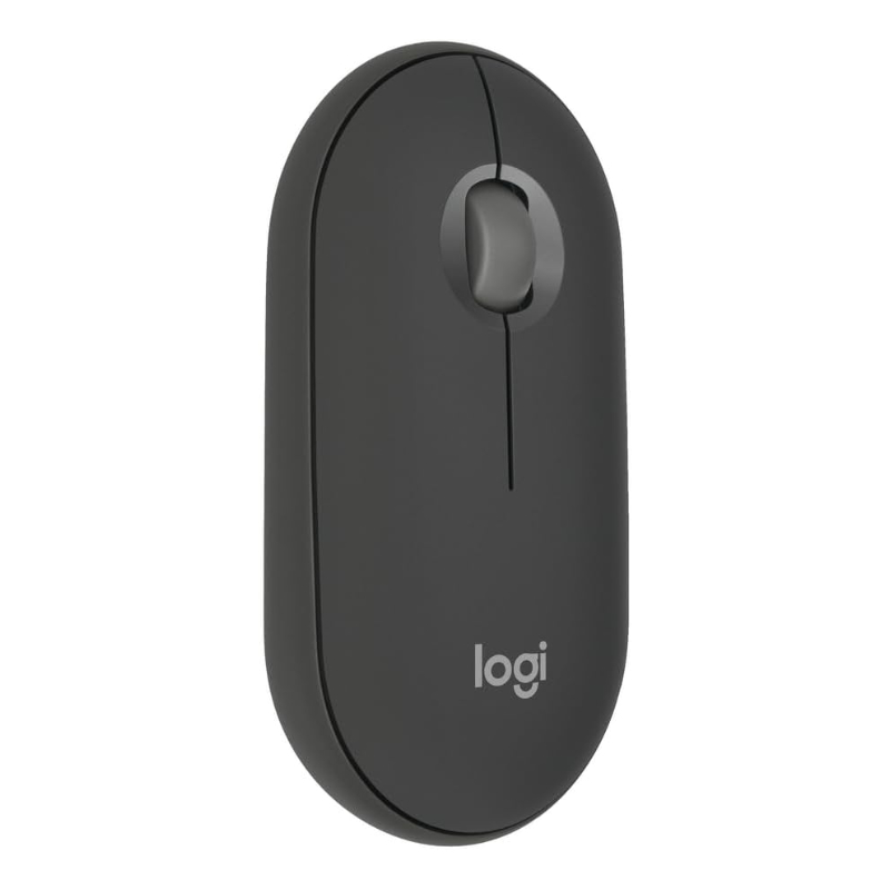 LOGITECH Pebble 2 M350s Wireless Mouse, RF Wireless + Bluetooth, 4000 DPI, Tonal Graphite