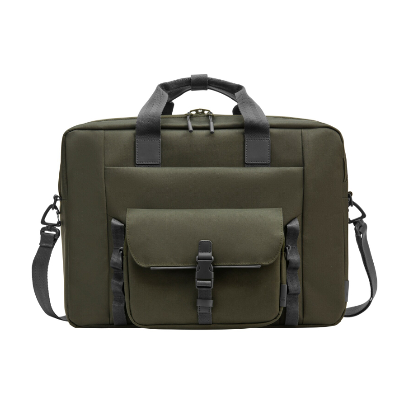 HEWLETT-PACKARD HP Modular 15.6 Top Load, 3-in-1 (Pouch, Top Load, Sleeve), Water-Resistant, Cable Pass-through, 22-Liter Capacity – Dark Olive Green