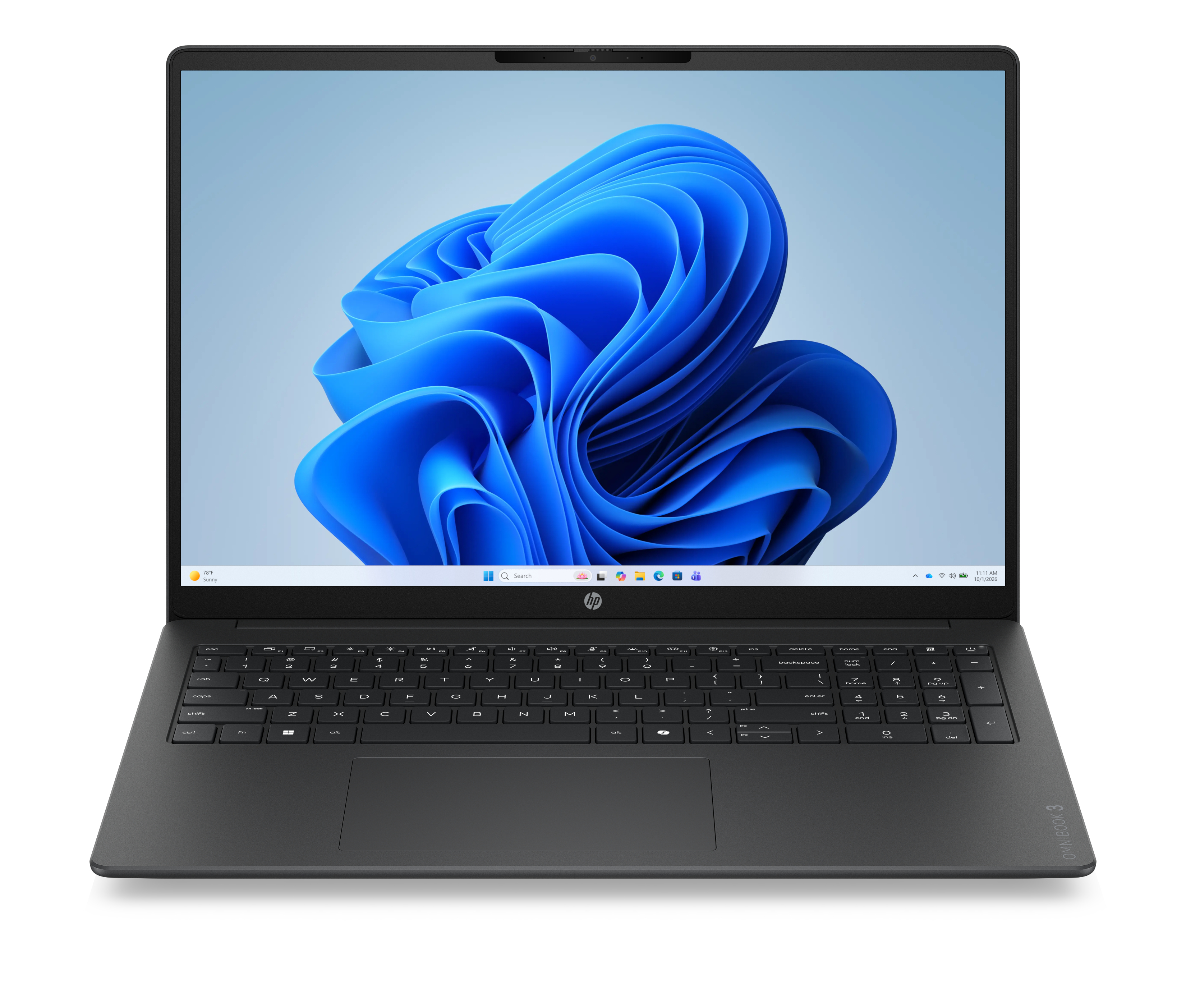 HEWLETT-PACKARD HP OmniBook 3 16-by0020nyx - Ryzen 3 30 (4C), 8GB LPDDR5 5500 on-board, 256GB, AMD Radeon 610M Graphics, 16.0 2K (1920x1200) Antiglare IPS 300 nits, 1080p TNR, Not Included 45W AC Adap