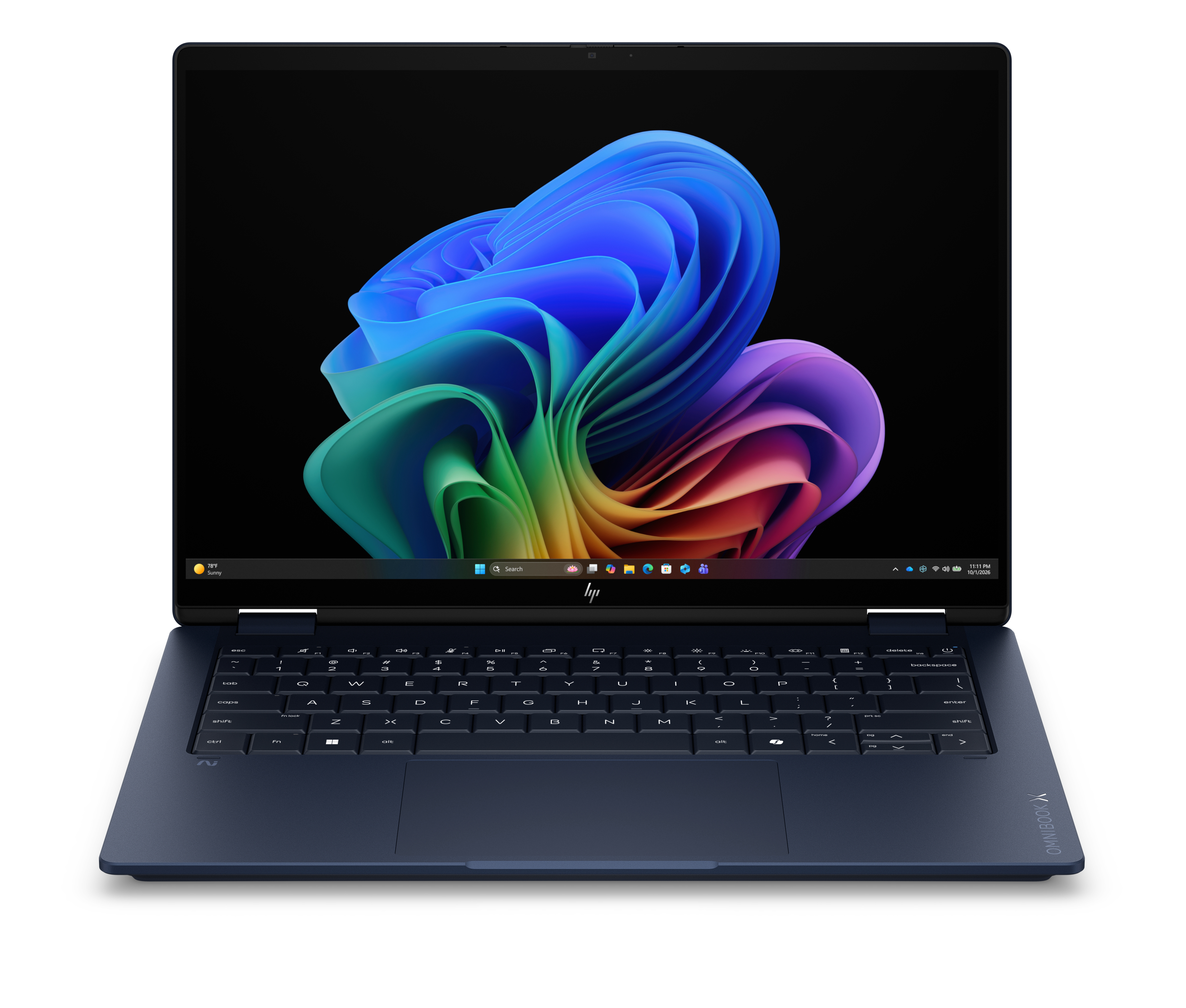 HEWLETT-PACKARD HP OmniBook X Flip x360 NG AI 14-kc0008nnx - Ryzen AI 5 430, 16GB LPDDR5X 8000 on-board, 1TB, Touch/14.0 3K (2880x1800) OLED Brightview LBL, Atmospheric Blue - 5MP IR TNR, 65W AC Adapt
