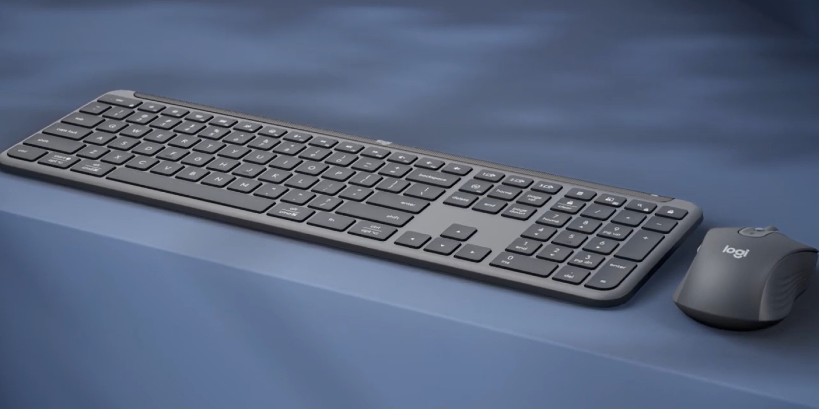 LOGITECH Signature Slim Combo MK950 for Business Wireless Keyboard + Mouse, US Int, Graphite