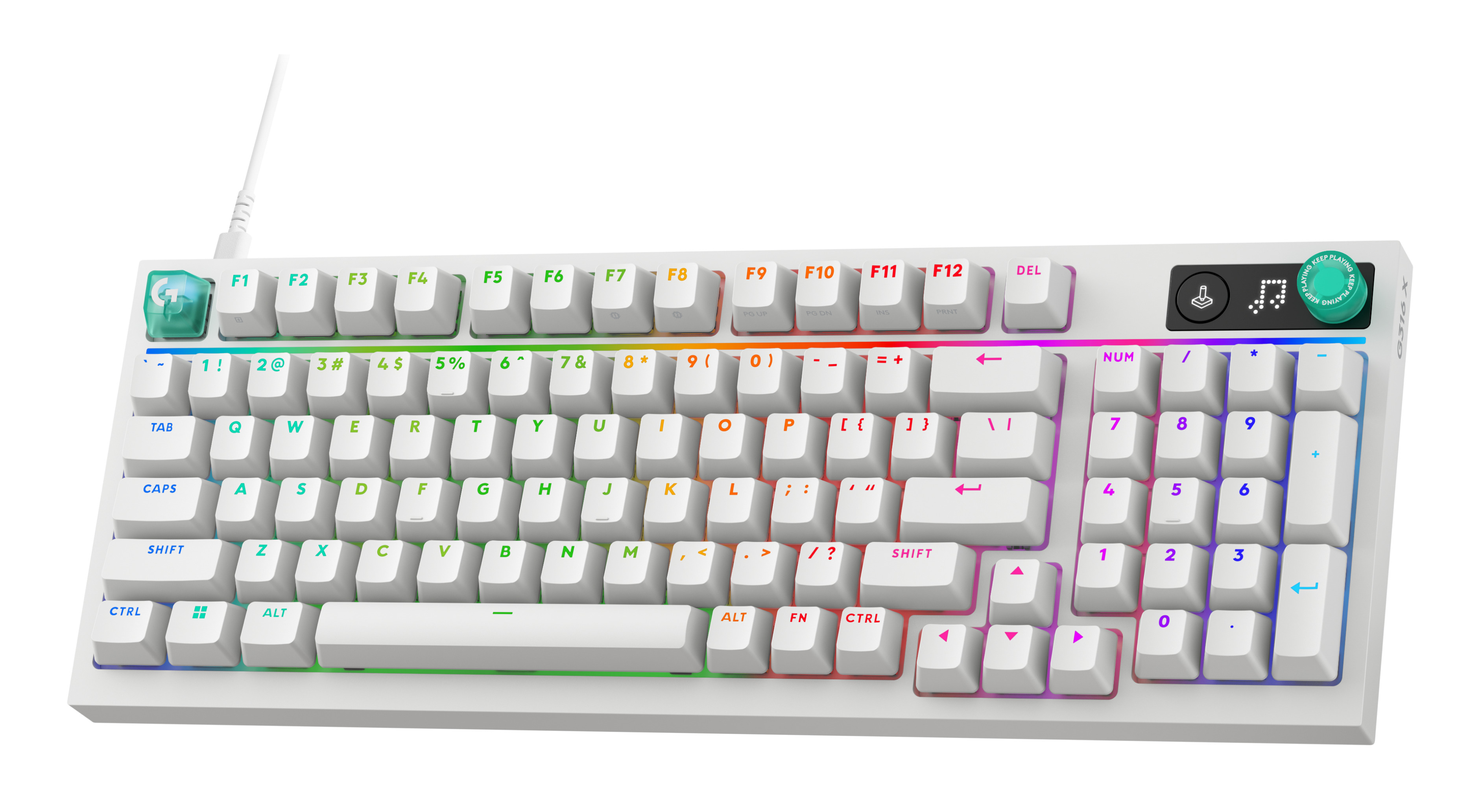 LOGITECH G316 X 98 - INTL layout - White Keyboard