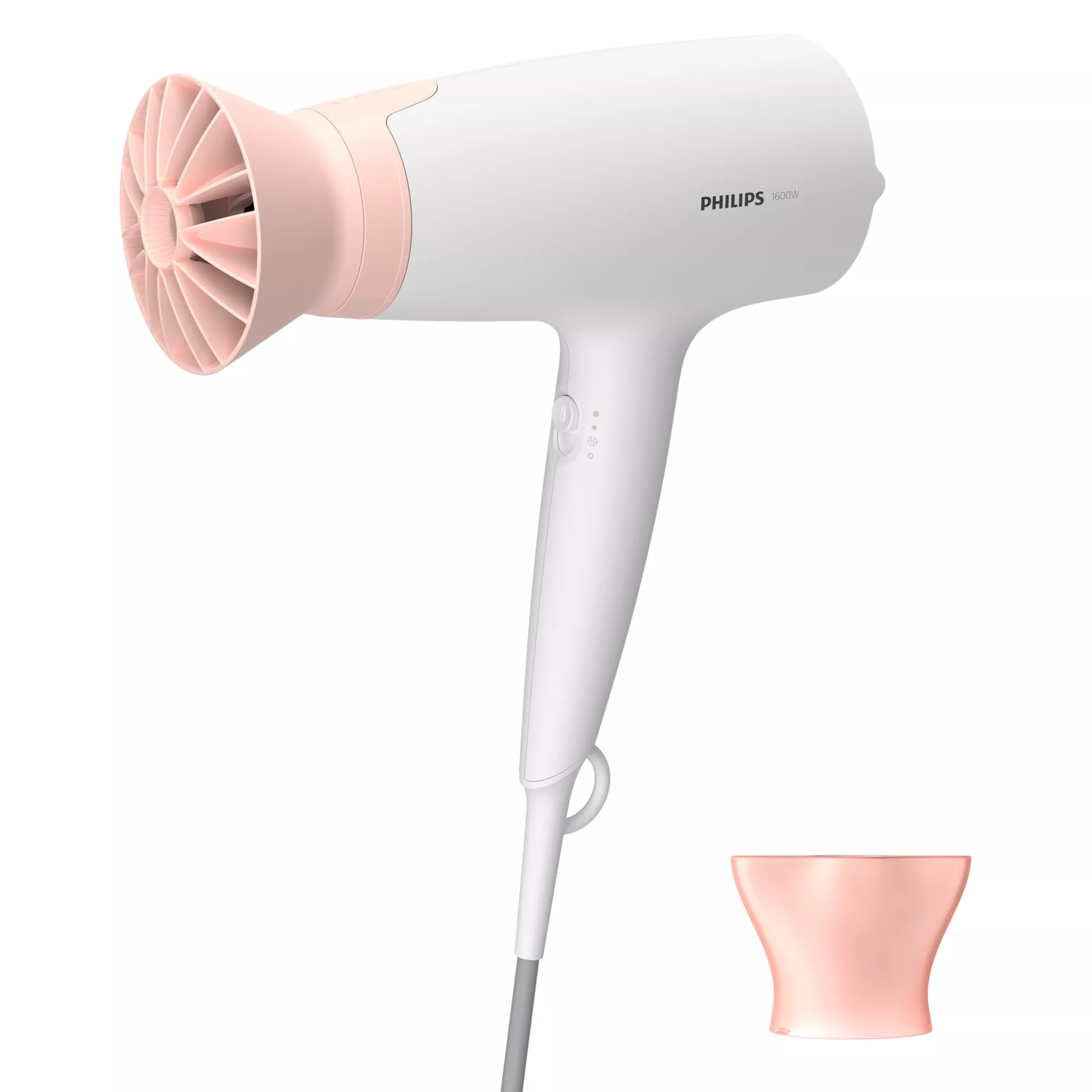 PHILIPS 3000 Series Hairdryer BHD300/00, 1600W, 3 heat and speed settings, ThermoProtect/Damage Protection