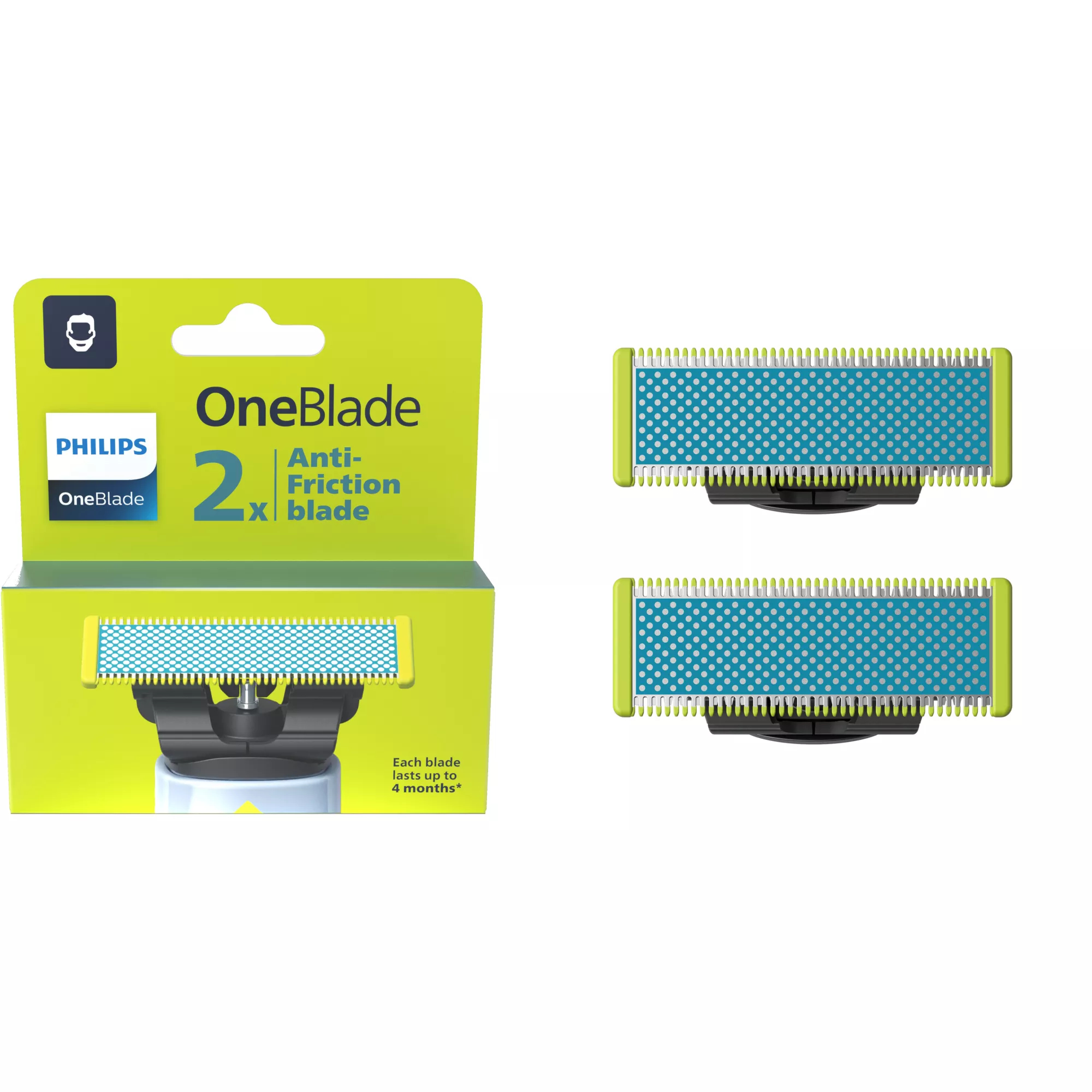PHILIPS QP225/50 OneBlade Anti-friction blade, 2
