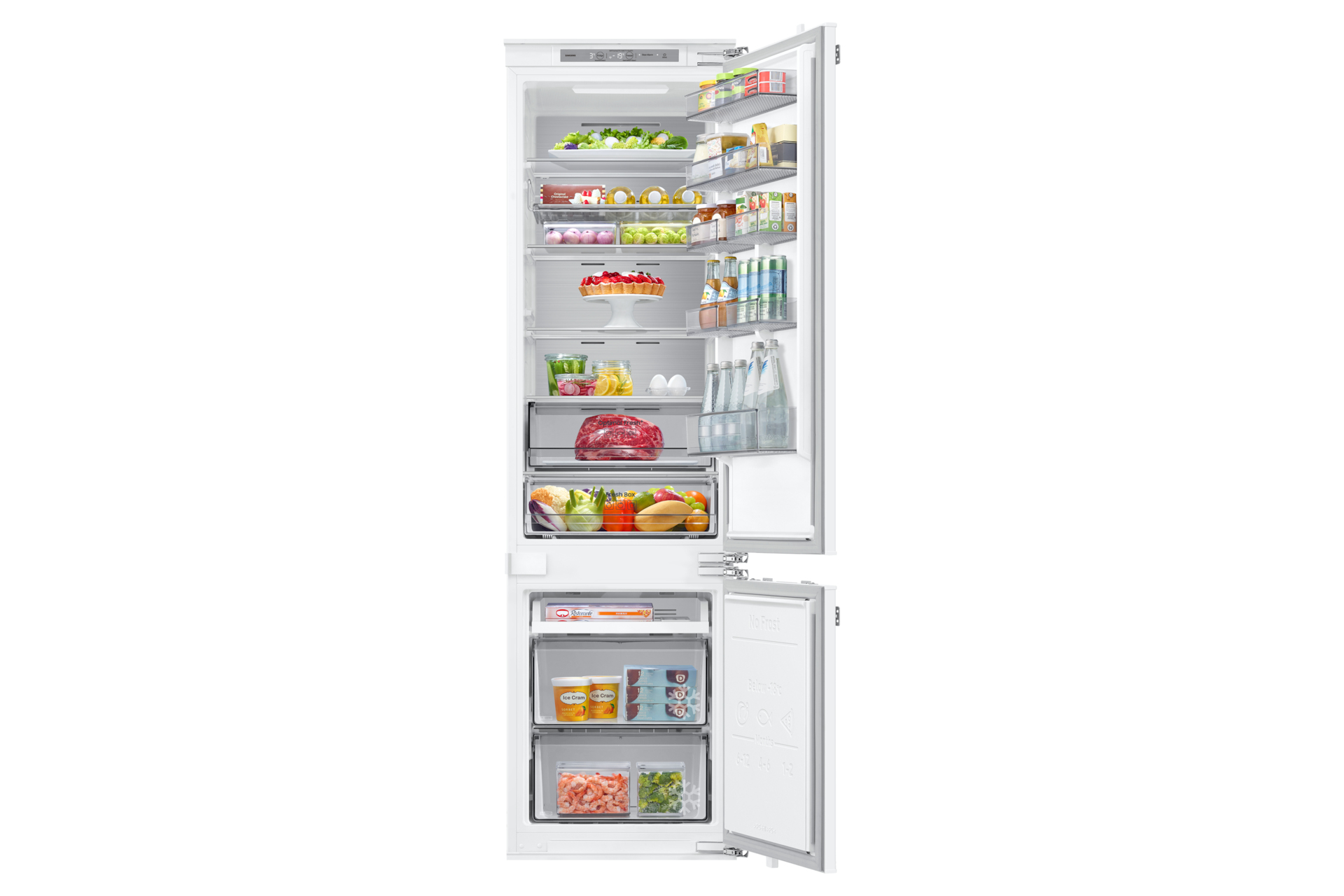 SAMSUNG Built-in Refrigerator BRB80F30AEF0EO, height 193.5 cm, 298 L, Twin Cooling